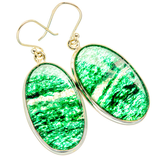 Green Aventurine Earrings handcrafted by Ana Silver Co - EARR428050 - Photo 2