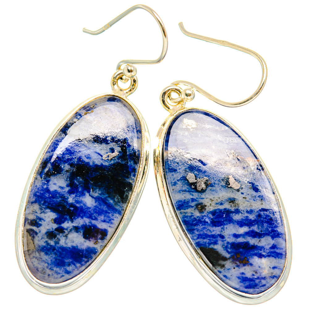 Sodalite Earrings handcrafted by Ana Silver Co - EARR428051 - Photo 2