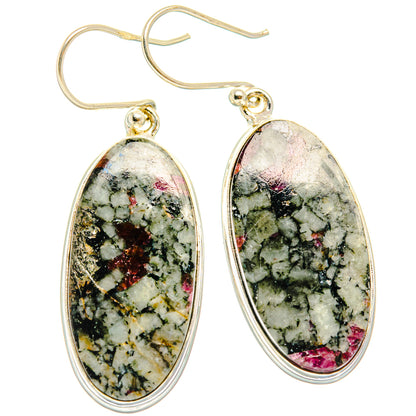 Russian Eudialyte Earrings handcrafted by Ana Silver Co - EARR428054 - Photo 2