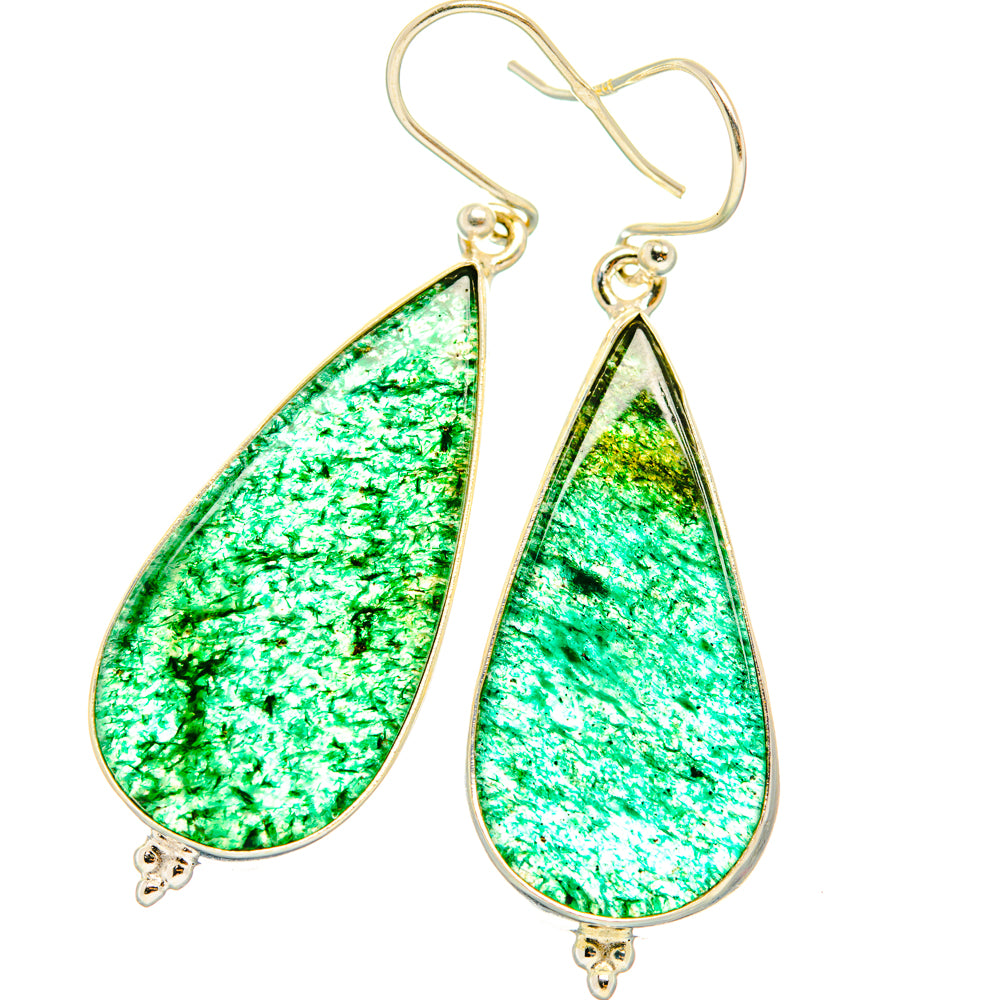 Green Aventurine Earrings handcrafted by Ana Silver Co - EARR428067 - Photo 2