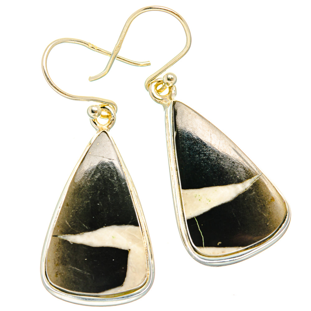 Septarian Geode Earrings handcrafted by Ana Silver Co - EARR428070 - Photo 2
