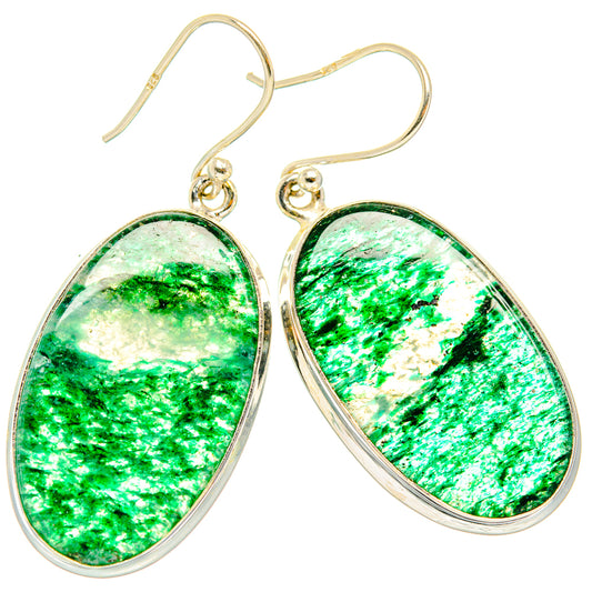 Green Aventurine Earrings handcrafted by Ana Silver Co - EARR428073 - Photo 2