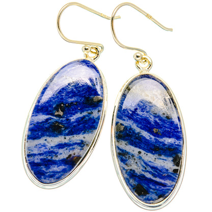 Sodalite Earrings handcrafted by Ana Silver Co - EARR428080 - Photo 2