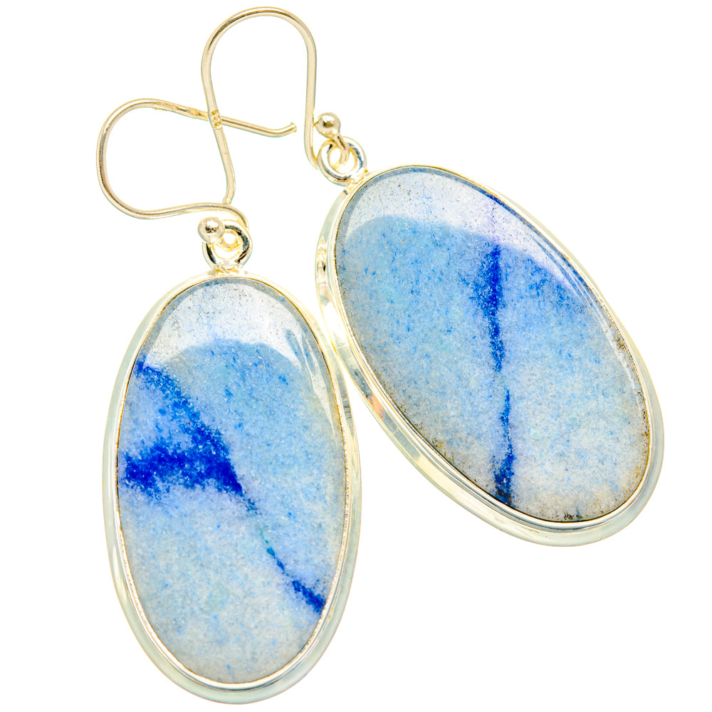 Sodalite Earrings handcrafted by Ana Silver Co - EARR428084 - Photo 2