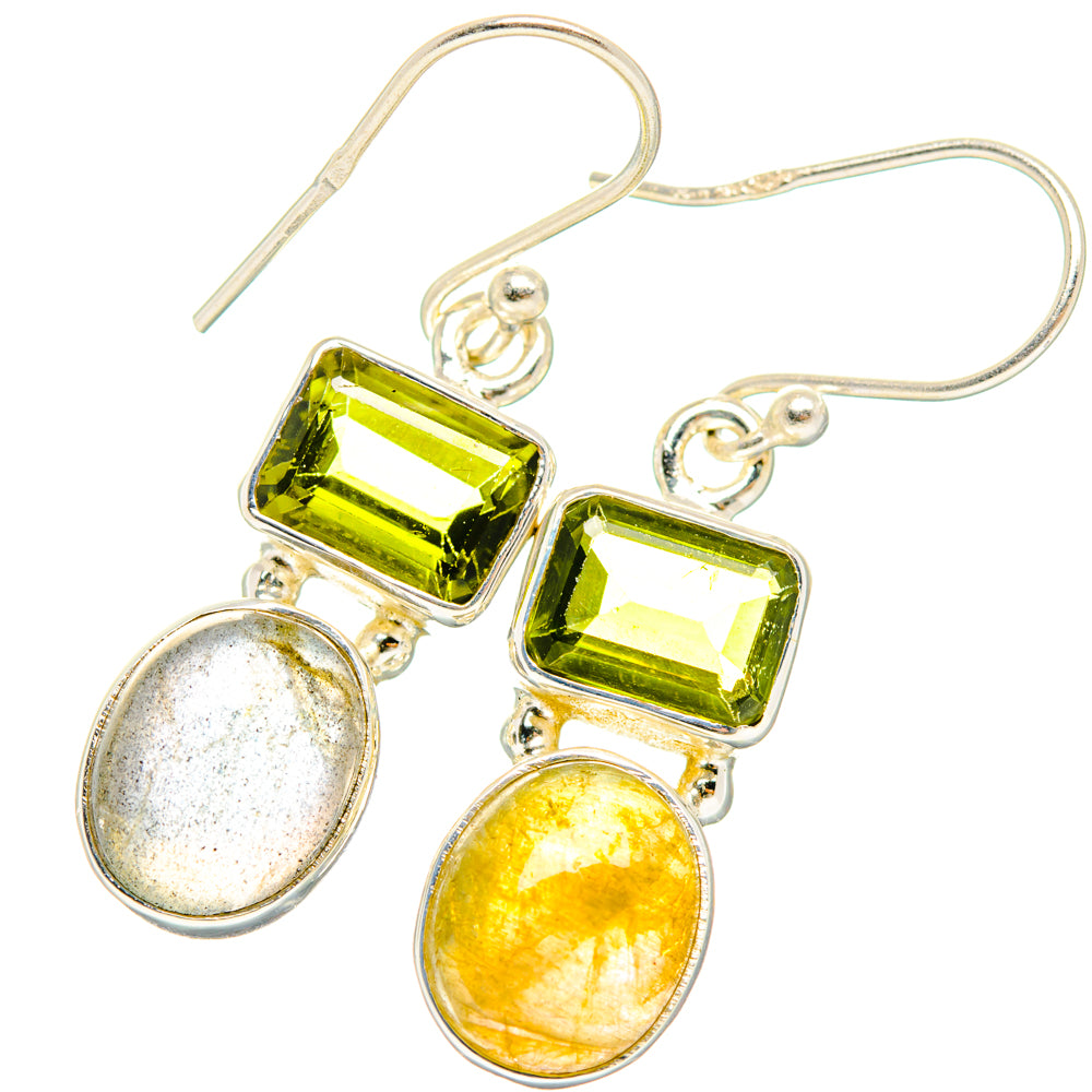 Labradorite Earrings handcrafted by Ana Silver Co - EARR428101 - Photo 2