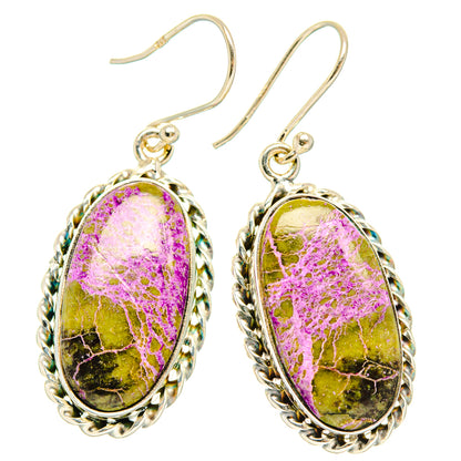 Stichtite Earrings handcrafted by Ana Silver Co - EARR428111 - Photo 2