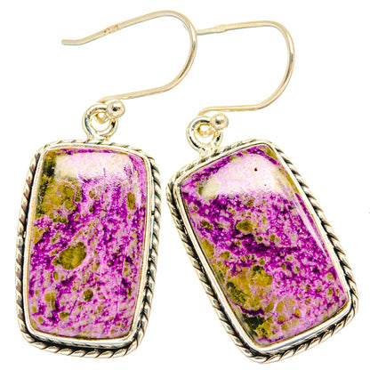 Stichtite Earrings handcrafted by Ana Silver Co - EARR428114 - Photo 2