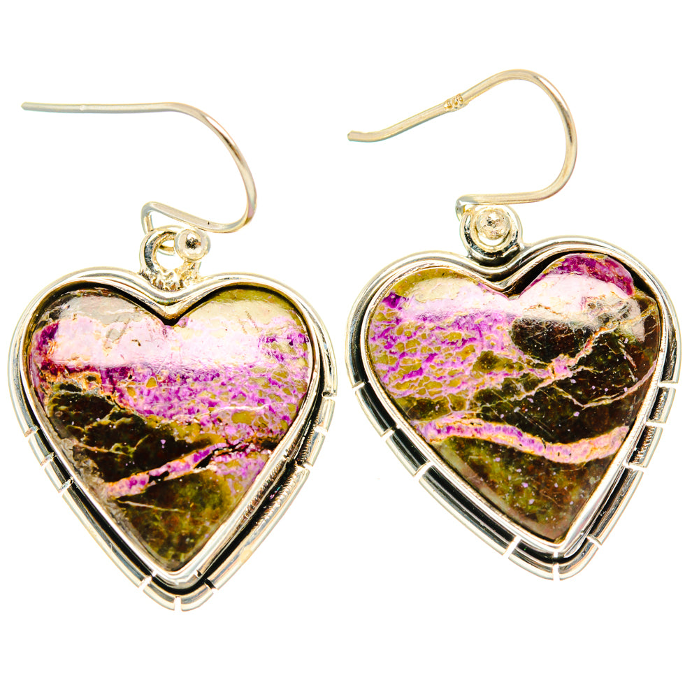 Stichtite Earrings handcrafted by Ana Silver Co - EARR428119 - Photo 2