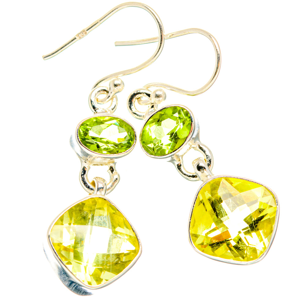 Citrine Earrings handcrafted by Ana Silver Co - EARR428121 - Photo 2