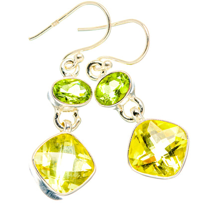 Citrine Earrings handcrafted by Ana Silver Co - EARR428121 - Photo 2