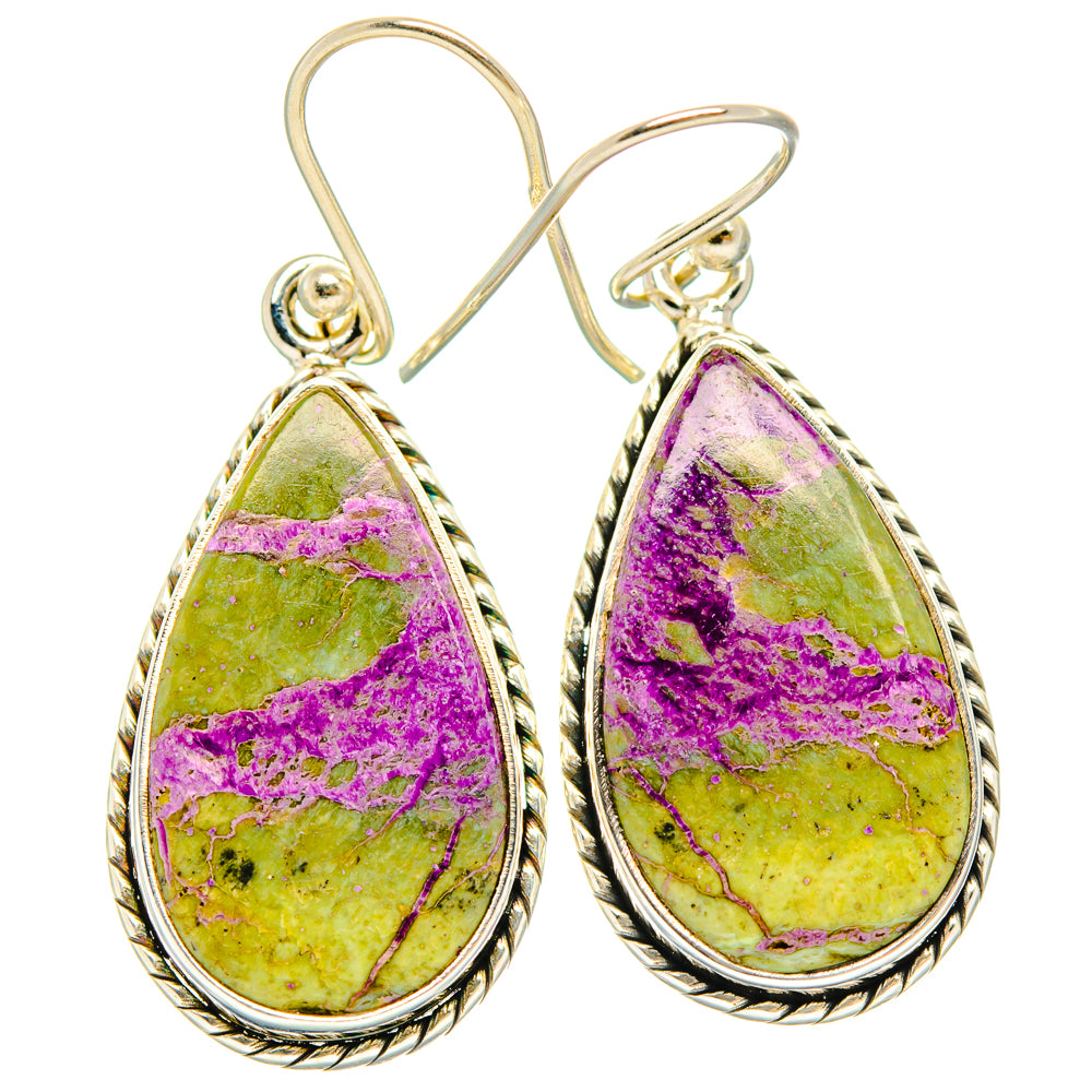 Stichtite Earrings handcrafted by Ana Silver Co - EARR428124 - Photo 2