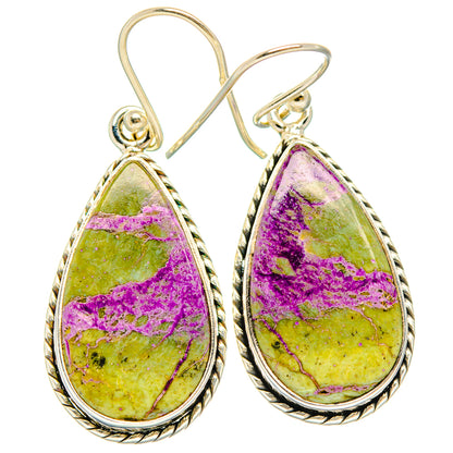 Stichtite Earrings handcrafted by Ana Silver Co - EARR428124 - Photo 2