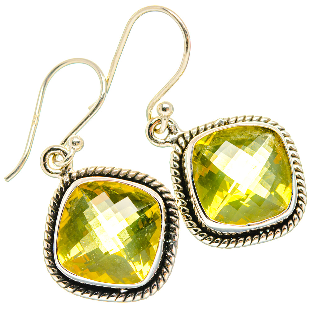 Citrine Earrings handcrafted by Ana Silver Co - EARR428132 - Photo 2