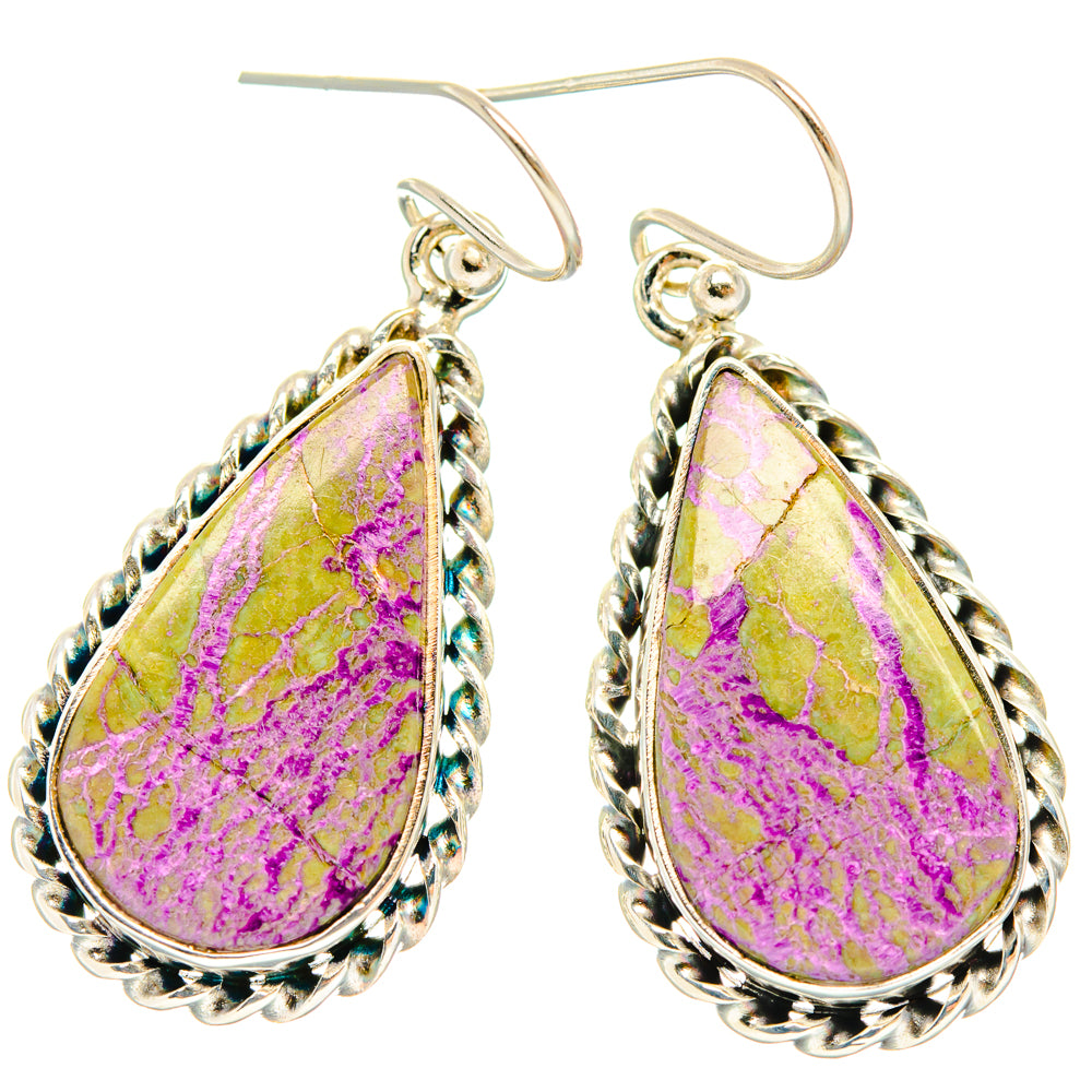 Stichtite Earrings handcrafted by Ana Silver Co - EARR428133 - Photo 2