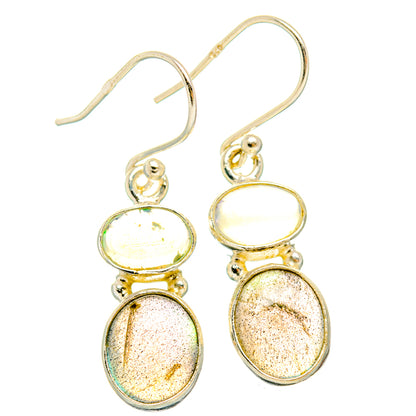 Labradorite Earrings handcrafted by Ana Silver Co - EARR428150 - Photo 2