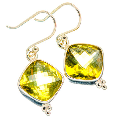 Lemon Quartz Earrings handcrafted by Ana Silver Co - EARR428154 - Photo 2