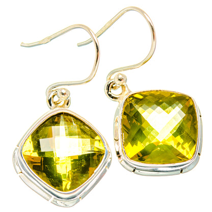 Lemon Quartz Earrings handcrafted by Ana Silver Co - EARR428156 - Photo 2