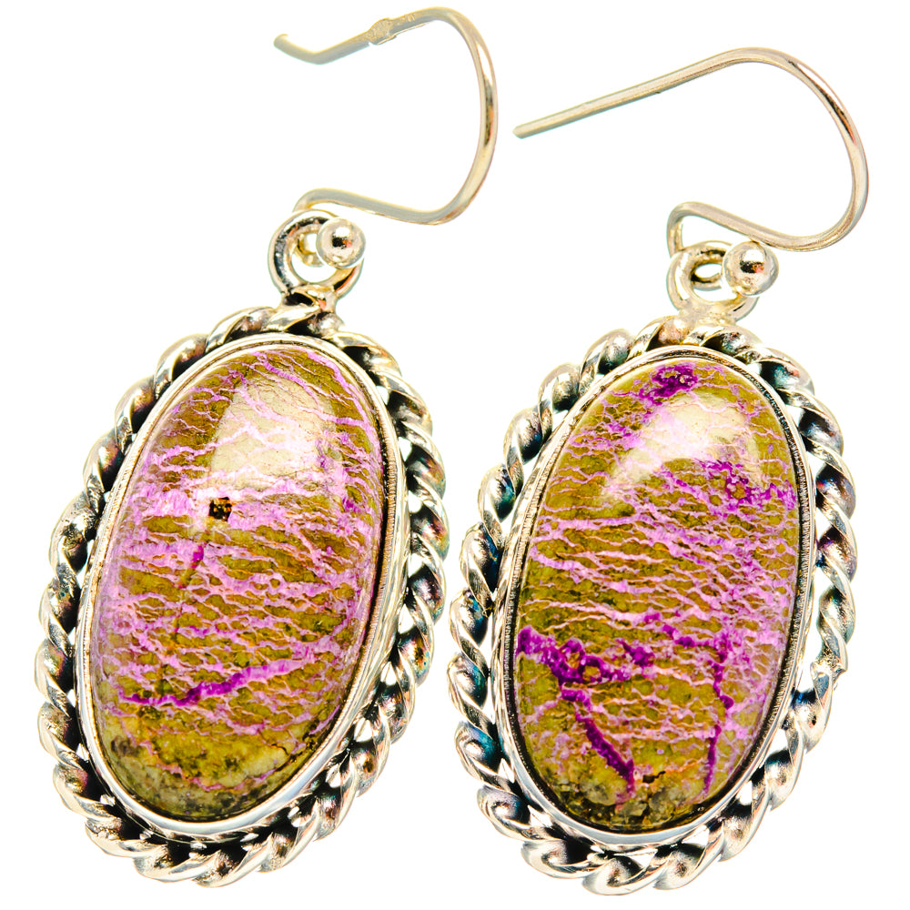 Stichtite Earrings handcrafted by Ana Silver Co - EARR428158 - Photo 2