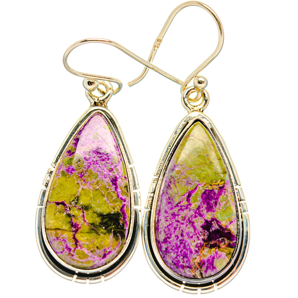 Stichtite Earrings handcrafted by Ana Silver Co - EARR428161 - Photo 2