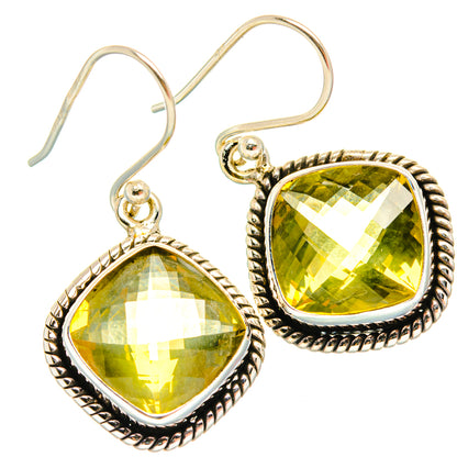 Lemon Quartz Earrings handcrafted by Ana Silver Co - EARR428163 - Photo 2