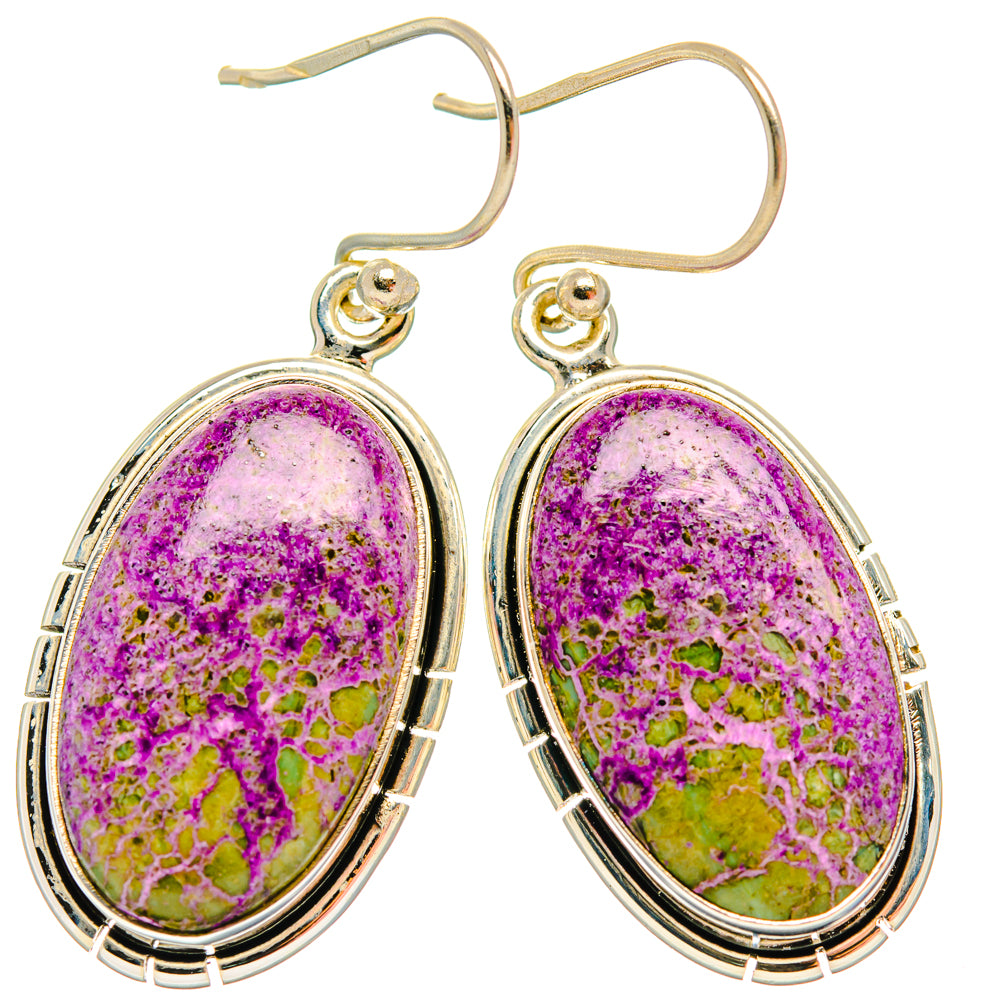 Stichtite Earrings handcrafted by Ana Silver Co - EARR428166 - Photo 2