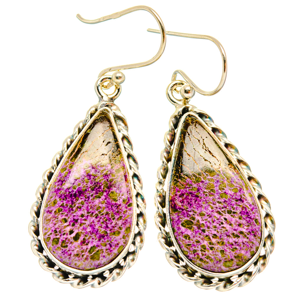 Stichtite Earrings handcrafted by Ana Silver Co - EARR428178 - Photo 2
