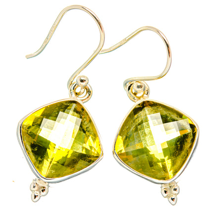 Lemon Quartz Earrings handcrafted by Ana Silver Co - EARR428180 - Photo 2