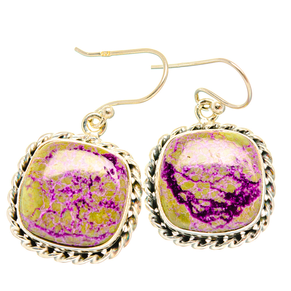 Stichtite Earrings handcrafted by Ana Silver Co - EARR428187 - Photo 2