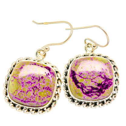 Stichtite Earrings handcrafted by Ana Silver Co - EARR428187 - Photo 2