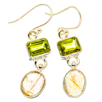 Labradorite, Peridot Earrings handcrafted by Ana Silver Co - EARR428200 - Photo 2