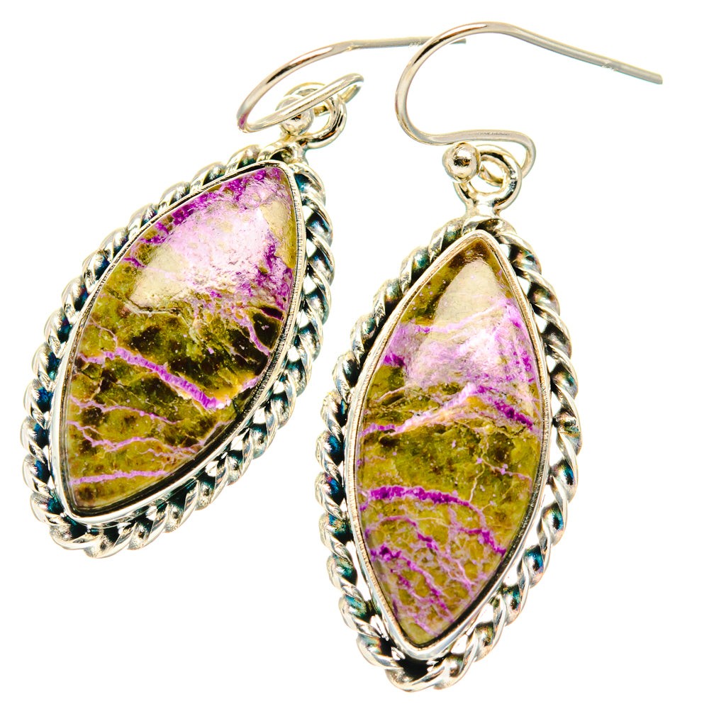 Stichtite Earrings handcrafted by Ana Silver Co - EARR428205 - Photo 2