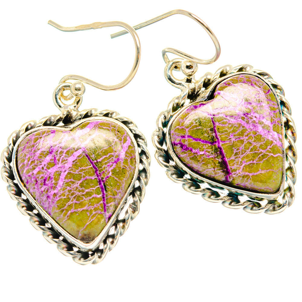Stichtite Earrings handcrafted by Ana Silver Co - EARR428211 - Photo 2