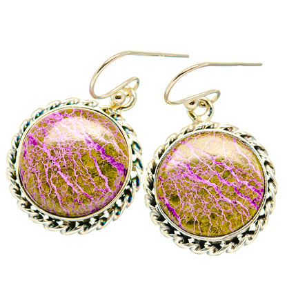 Stichtite Earrings handcrafted by Ana Silver Co - EARR428214 - Photo 2