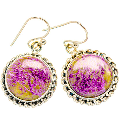 Stichtite Earrings handcrafted by Ana Silver Co - EARR428221 - Photo 2