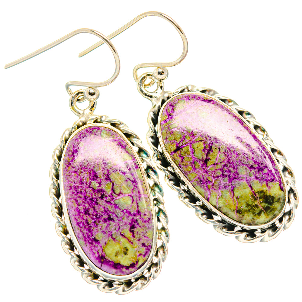 Stichtite Earrings handcrafted by Ana Silver Co - EARR428225 - Photo 2