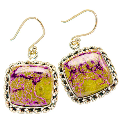 Stichtite Earrings handcrafted by Ana Silver Co - EARR428228 - Photo 2
