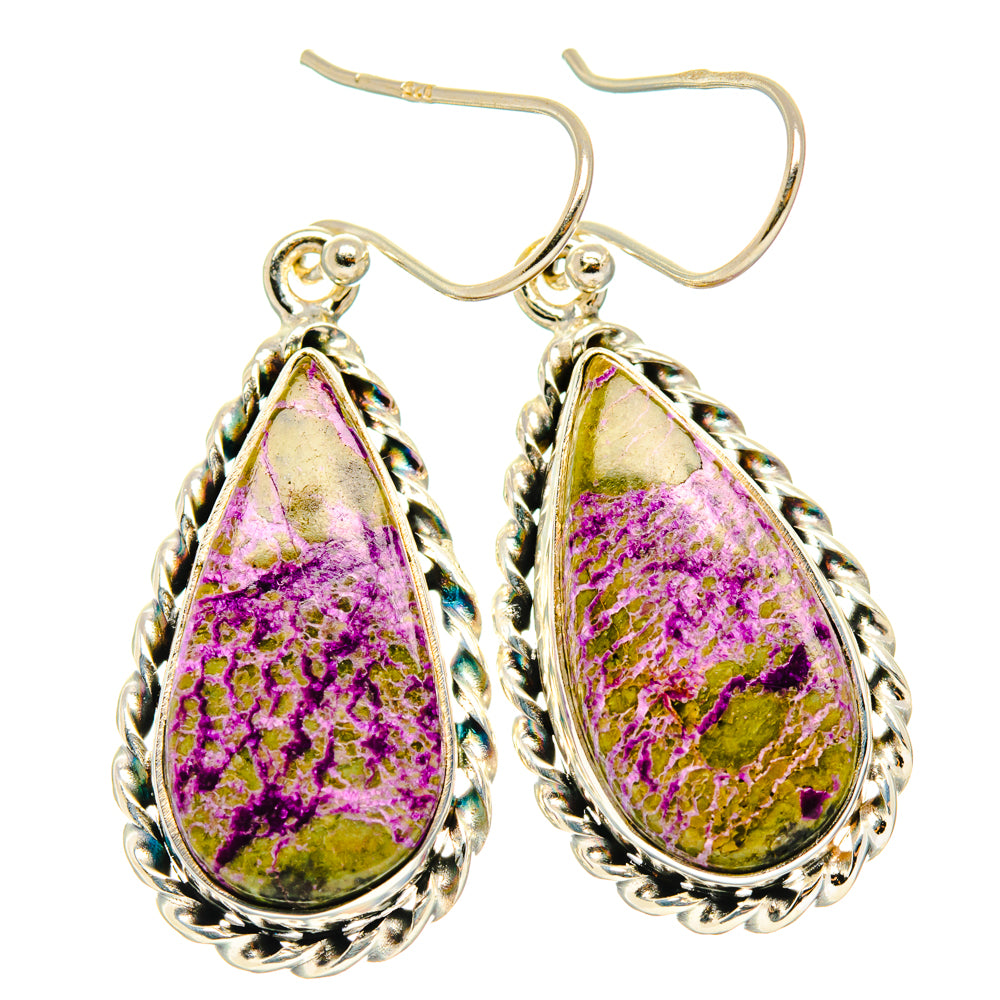 Stichtite Earrings handcrafted by Ana Silver Co - EARR428230 - Photo 2