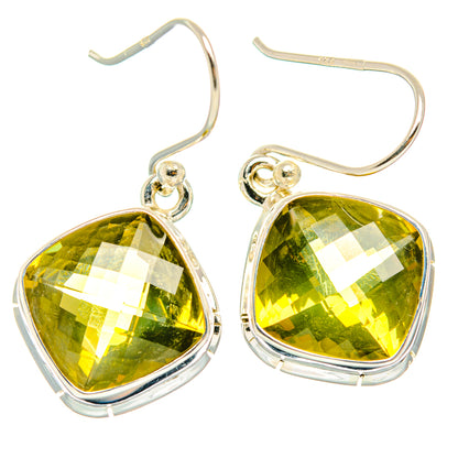 Lemon Quartz Earrings handcrafted by Ana Silver Co - EARR428233 - Photo 2