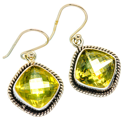 Lemon Quartz Earrings handcrafted by Ana Silver Co - EARR428238 - Photo 2