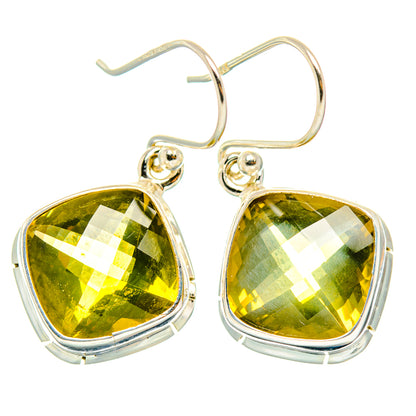 Lemon Quartz Earrings handcrafted by Ana Silver Co - EARR428240 - Photo 2
