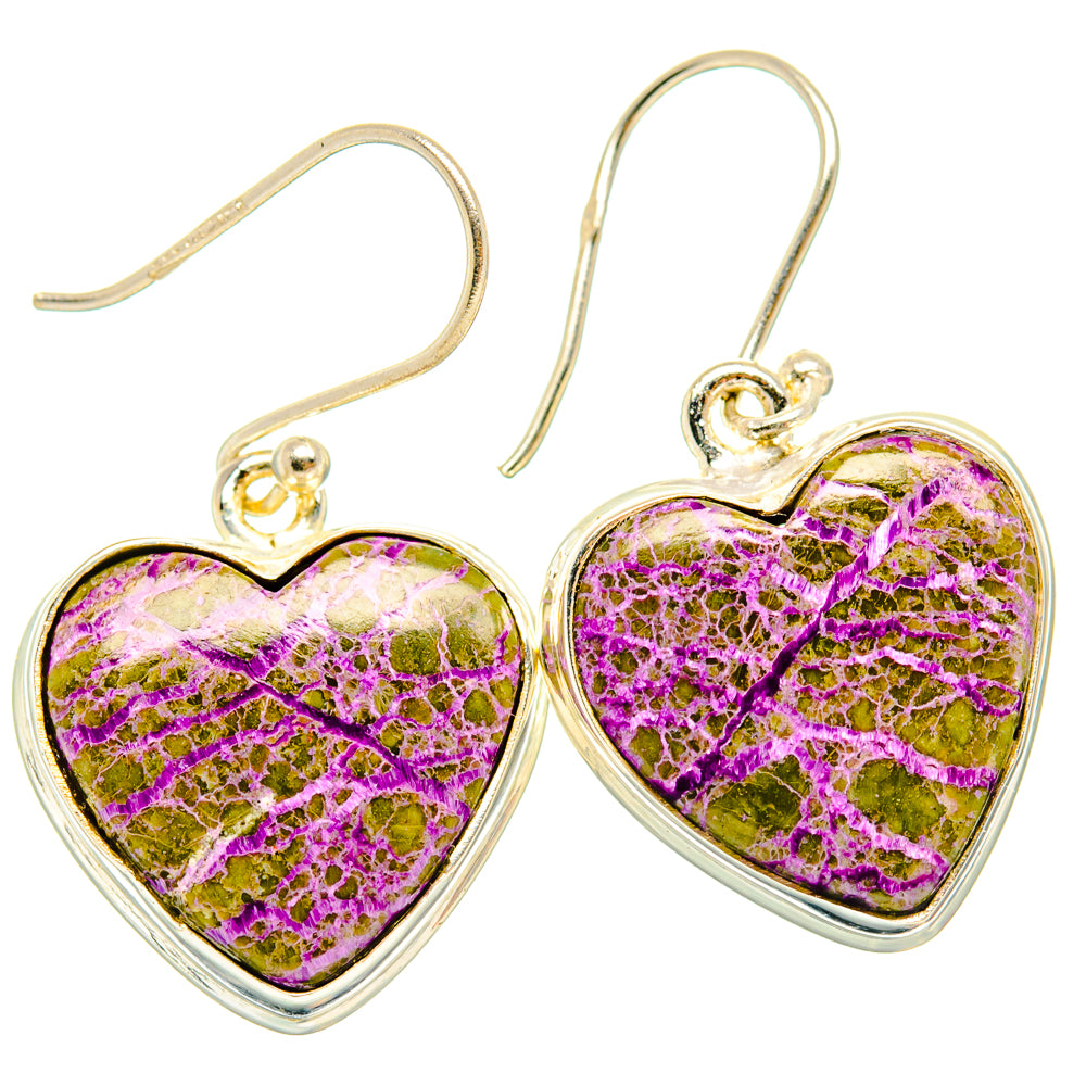 Stichtite Earrings handcrafted by Ana Silver Co - EARR428246 - Photo 2