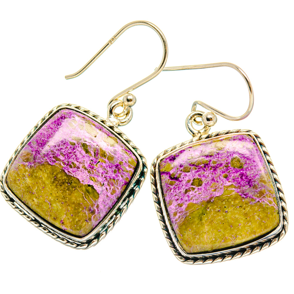 Stichtite Earrings handcrafted by Ana Silver Co - EARR428247 - Photo 2