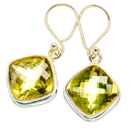 Lemon Quartz Earrings handcrafted by Ana Silver Co - EARR428249 - Photo 2