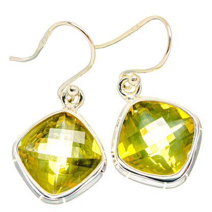 Lemon Quartz Earrings handcrafted by Ana Silver Co - EARR428253 - Photo 2
