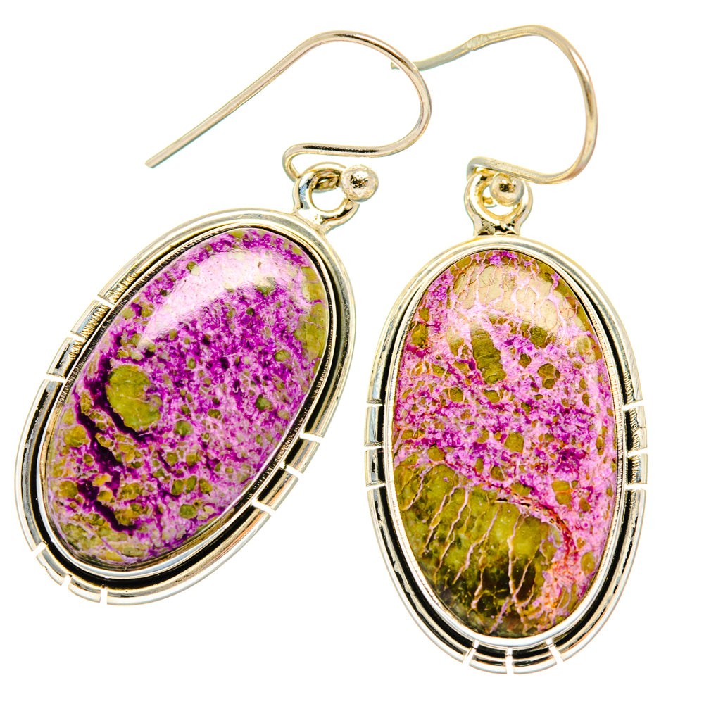 Stichtite Earrings handcrafted by Ana Silver Co - EARR428257 - Photo 2