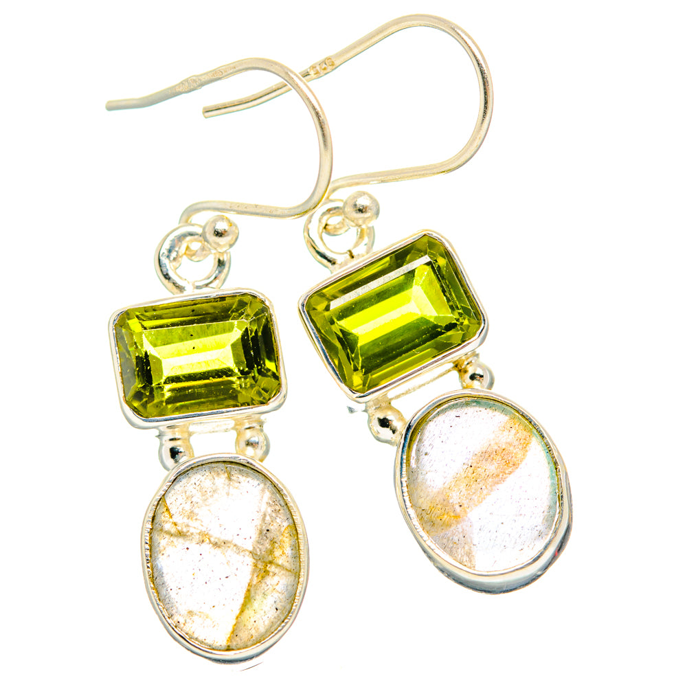 Labradorite Earrings handcrafted by Ana Silver Co - EARR428259 - Photo 2