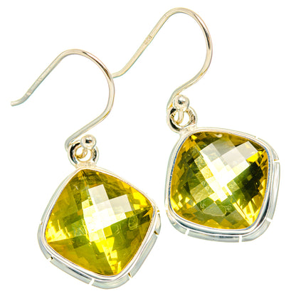 Lemon Quartz Earrings handcrafted by Ana Silver Co - EARR428263 - Photo 2