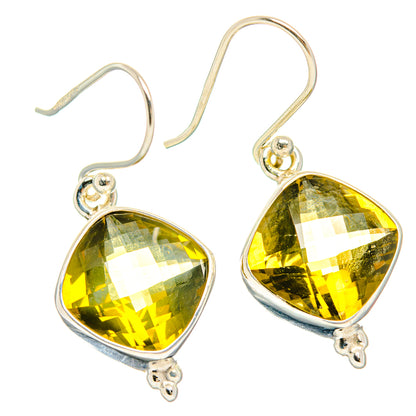 Lemon Quartz Earrings handcrafted by Ana Silver Co - EARR428264 - Photo 2