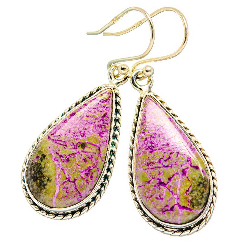 Stichtite Earrings handcrafted by Ana Silver Co - EARR428266 - Photo 2