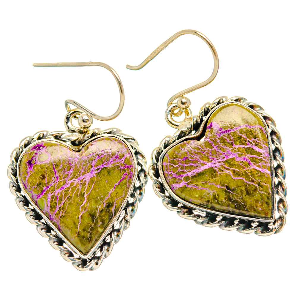 Stichtite Earrings handcrafted by Ana Silver Co - EARR428270 - Photo 2
